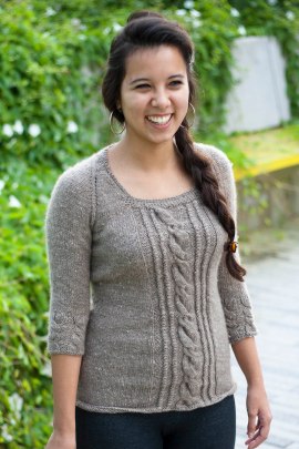 Cashmere sweater, Modeled by Nidia, August 2013